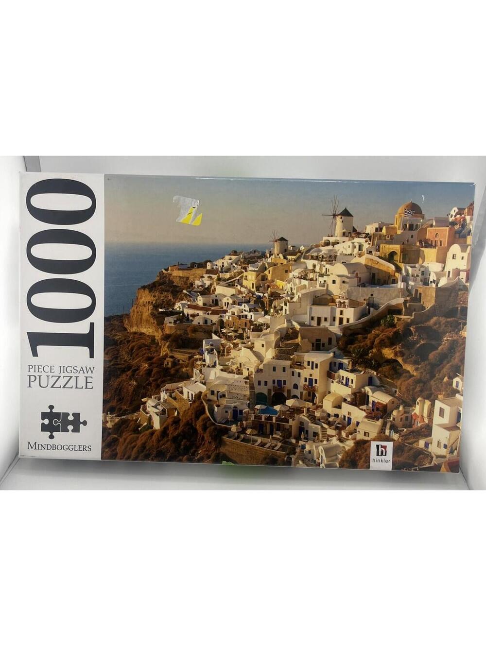 Mindbogglers Santorini Greece 1000 Piece Jigsaw Puzzle Hinkler Complete MI0100